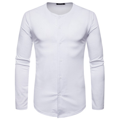 Памучна мъжка блуза с копчета в няколко цвята