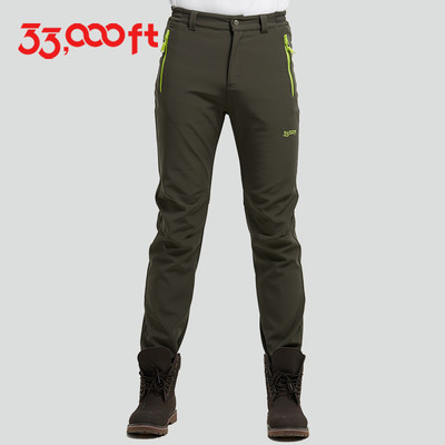 Дамски спортен - туристически плътен панталон в камуфлажен десен и изчистен модел