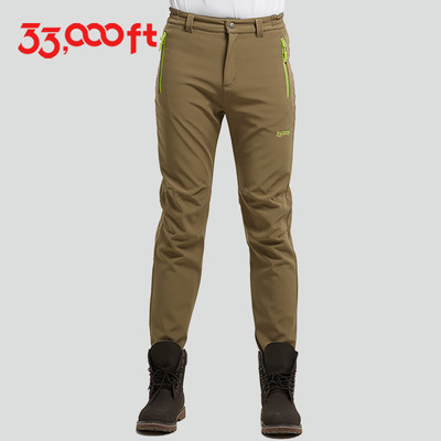 Дамски спортен - туристически плътен панталон в камуфлажен десен и изчистен модел