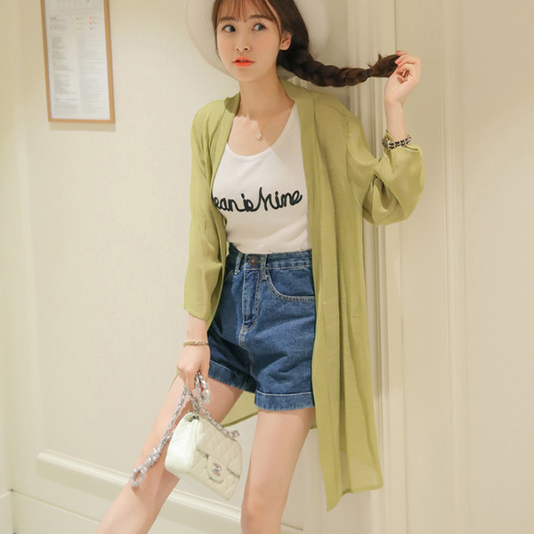 Vesta lunga de dama din sifon in diferite culori