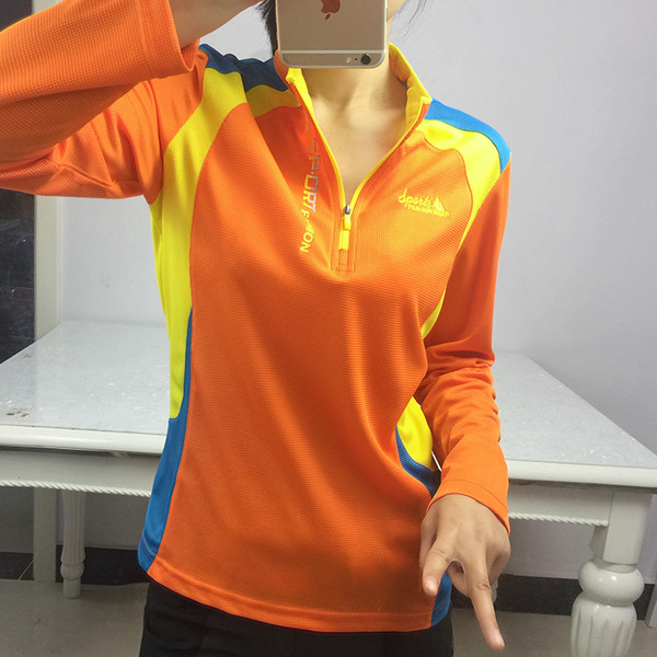 Дамска спортна блуза с висока яка и цип