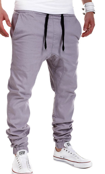 Ежедневен мъжки панталон с връзки в три цвята 