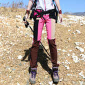 Női túranadrág színes motívumokkal