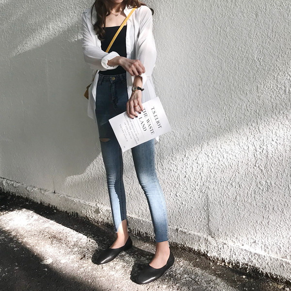 Fűtött női farmernadrág