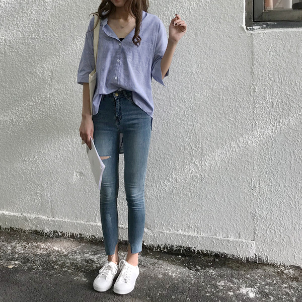 Fűtött női farmernadrág