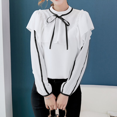 НОВА шифонена риза с дълъг ръкав в три цвята