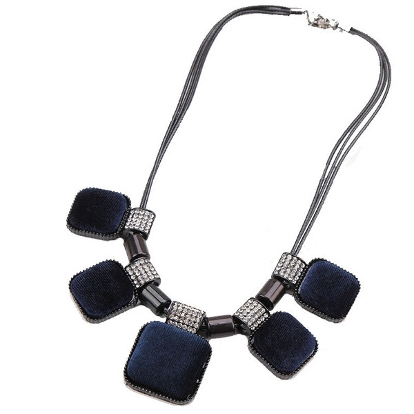 Colier modern de dama in doua culori cu acoperire moale