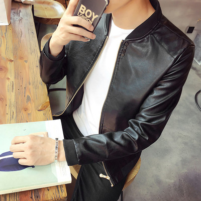 Мъжко стилно яке от еко кожа в няколко цвята подходящо за ежедневието