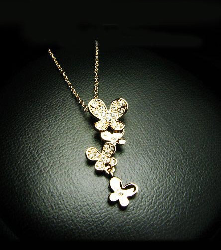 Colier elegant de dama de culoare argintiu si auriu