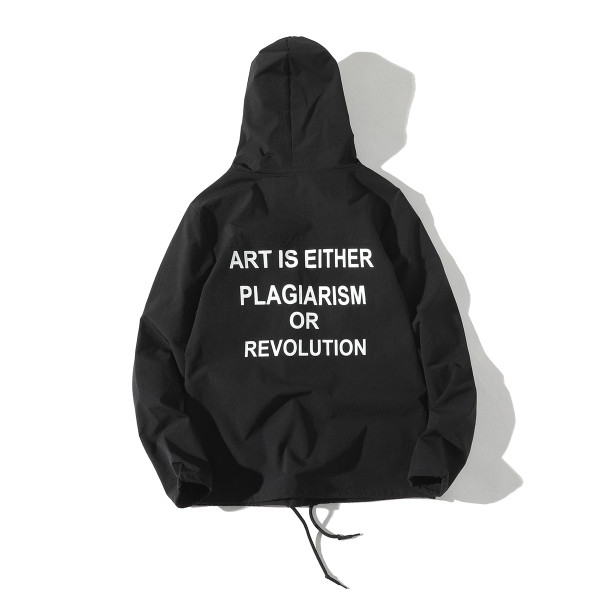 Hanorac pentru bărbați cu inscripții și cravate în trei culori