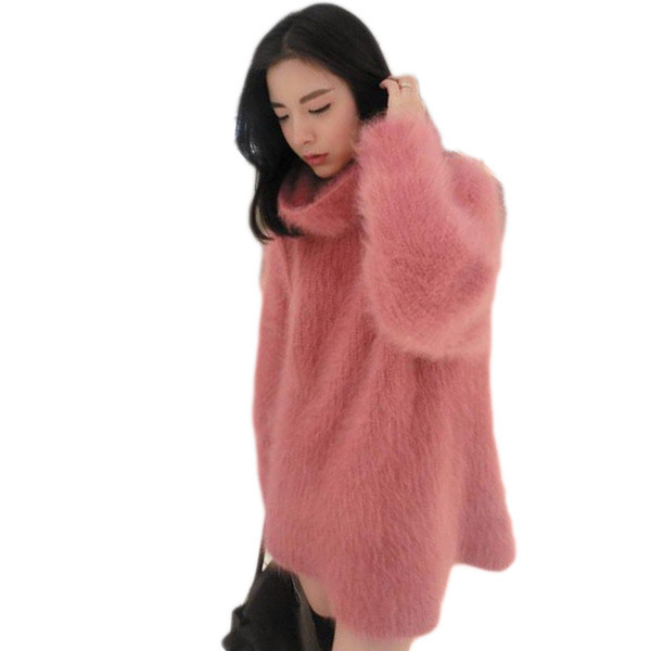 Pulover gros de dama modern lung model in mai multe culori