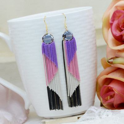 Cercei de damă colorați eterici