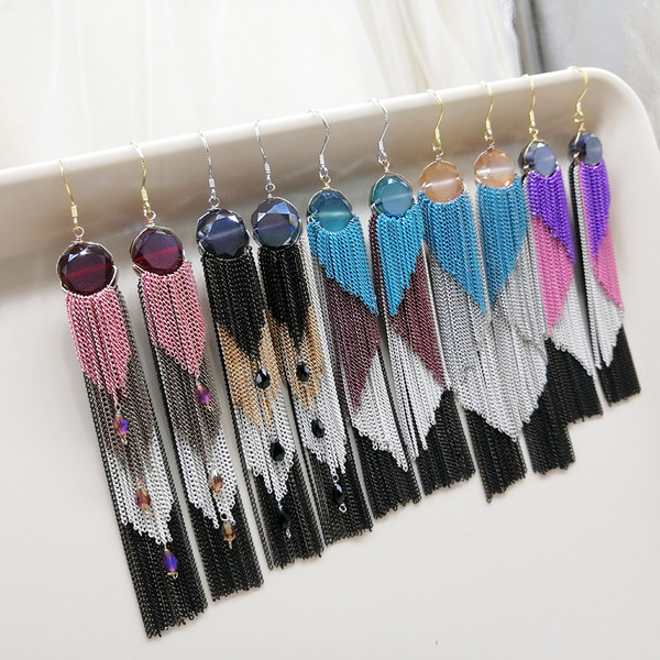 Cercei de damă colorați eterici