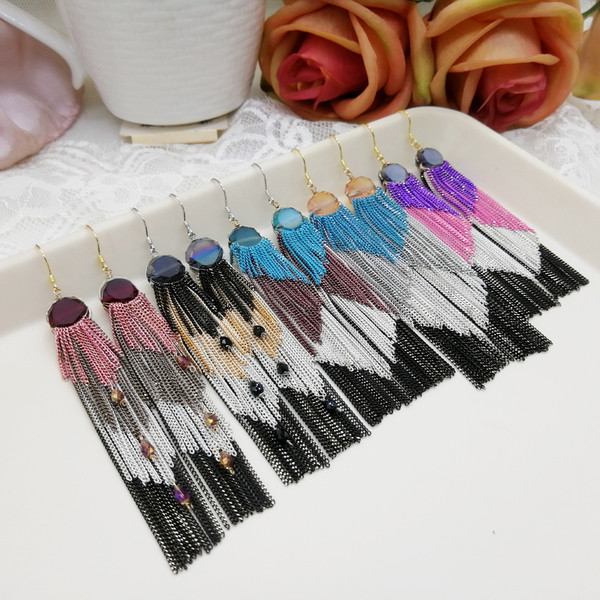 Cercei de damă colorați eterici