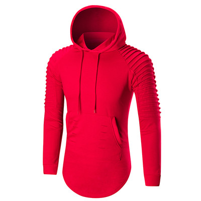 Hanorac pentru bărbați cu motive rupte și glugă în patru culori