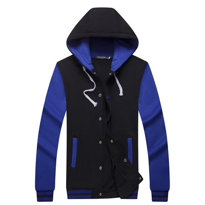 Hanorac gros barbatesc cu gluga si nasturi in mai multe culori