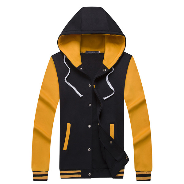 Hanorac gros barbatesc cu gluga si nasturi in mai multe culori