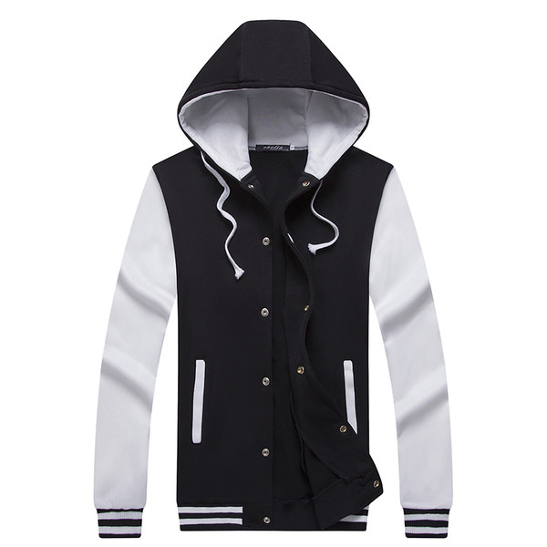 Hanorac gros barbatesc cu gluga si nasturi in mai multe culori