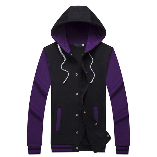 Hanorac gros barbatesc cu gluga si nasturi in mai multe culori