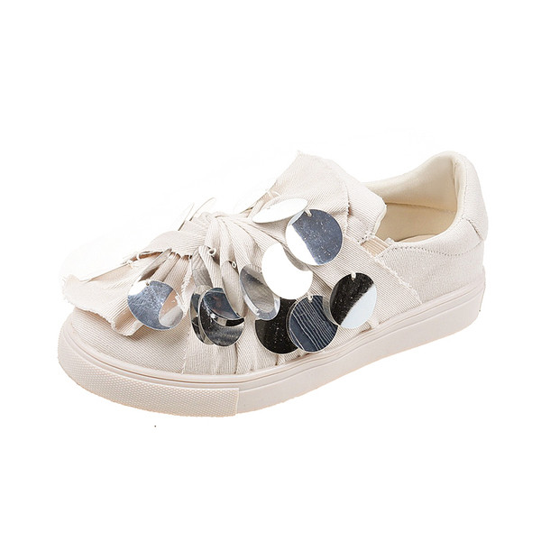 Pantofi dama casual mocasini cu paiete