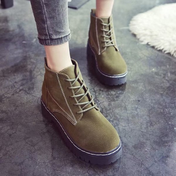 Cizme de dama din piele ecologica de culoare verde si negru