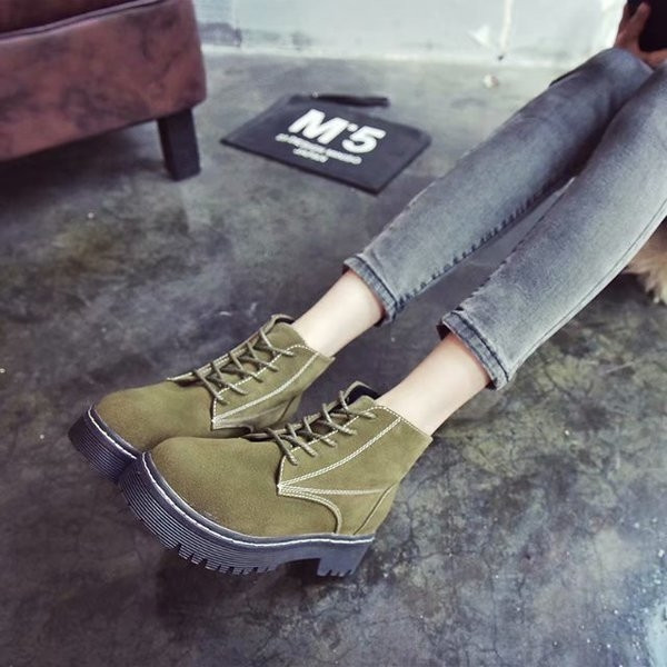 Cizme de dama din piele ecologica de culoare verde si negru