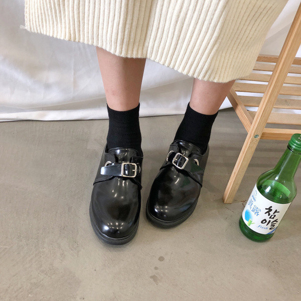 Pantofi de damă retro casual în negru