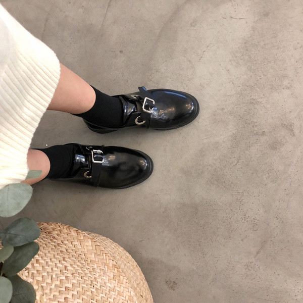 Pantofi de damă retro casual în negru