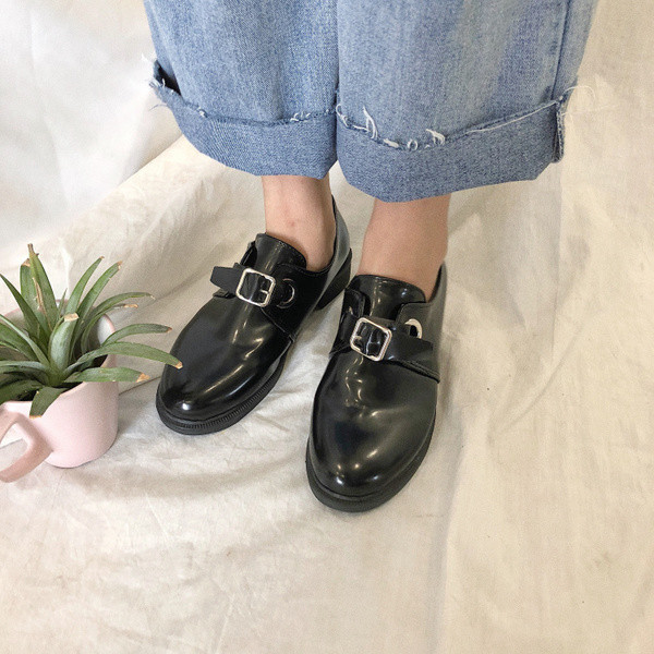 Pantofi de damă retro casual în negru