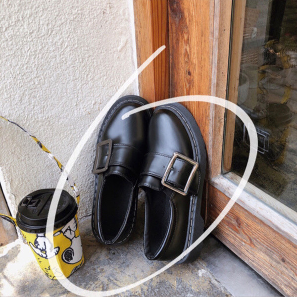 Pantofi retro casual dama - culoare neagra