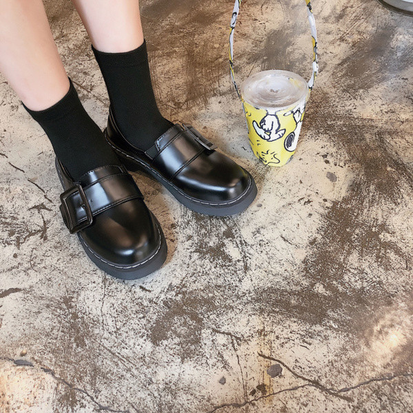 Pantofi retro casual dama - culoare neagra