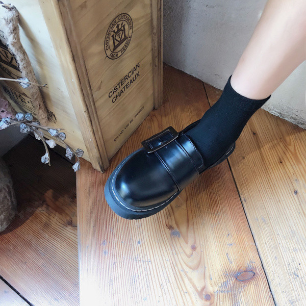 Pantofi retro casual dama - culoare neagra