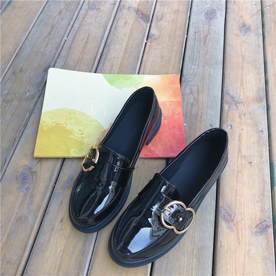 Mocasini retro dama cu catarama in culoarea neagra - doua modele