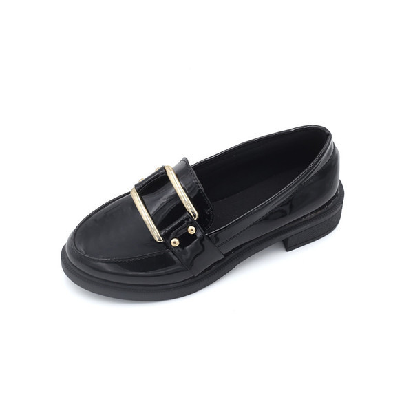 Mocasini retro dama cu catarama in culoarea neagra - doua modele