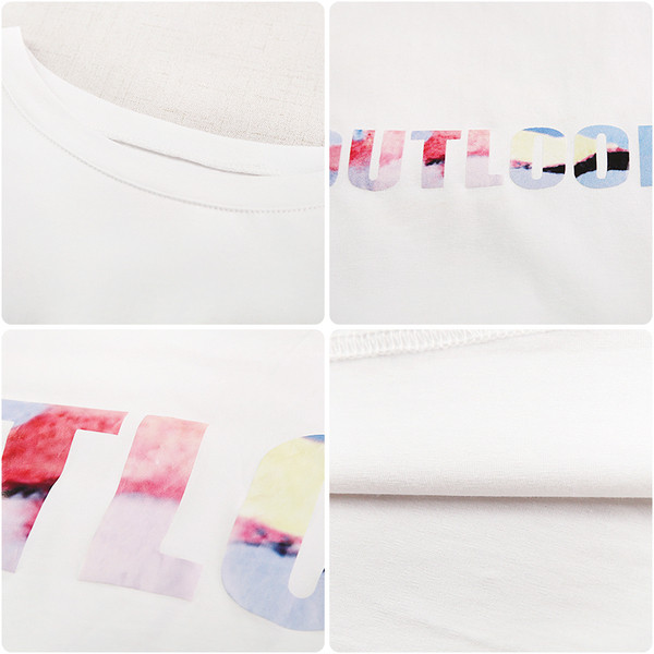 Bluză de damă modernă cu inscripții în două culori