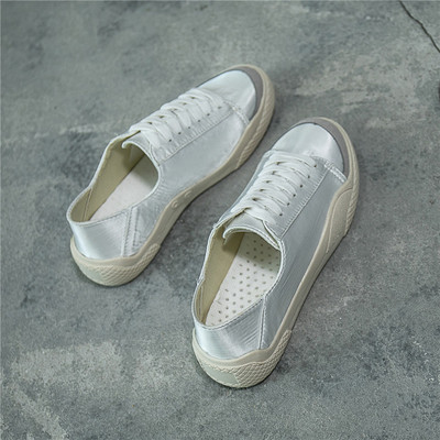 Сатенени дамски кецове в розов и бял цвят