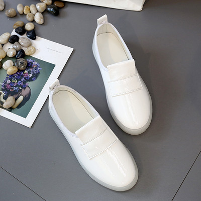 Mocasini de dama din piele lacuita din piele ecologica in patru culori