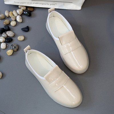 Mocasini de dama din piele lacuita din piele ecologica in patru culori