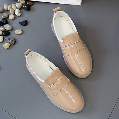 Mocasini de dama din piele lacuita din piele ecologica in patru culori