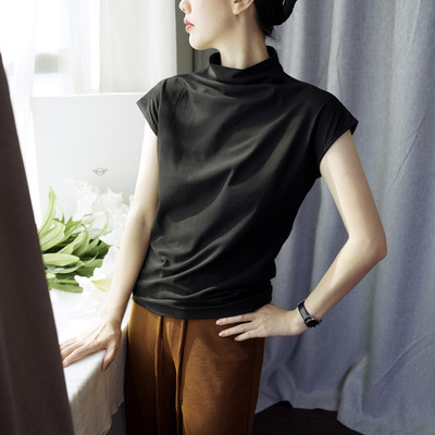 Дамска блуза с къс ръкав тип поло в няколко цвята