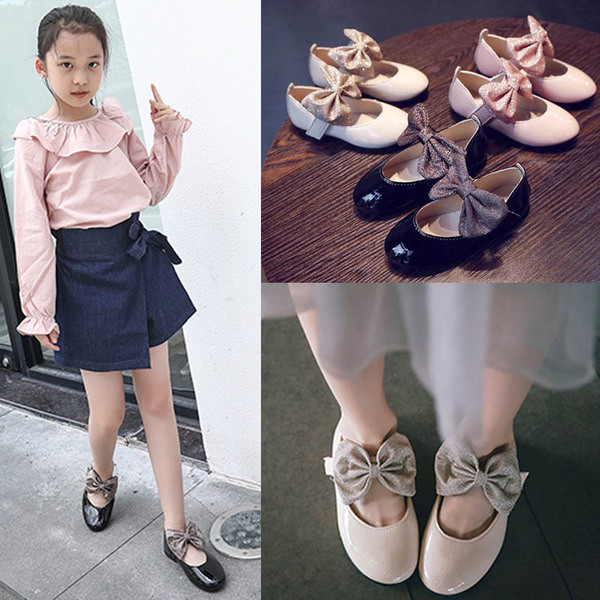 Pantofi eleganti pentru copii cu panglica in trei culori