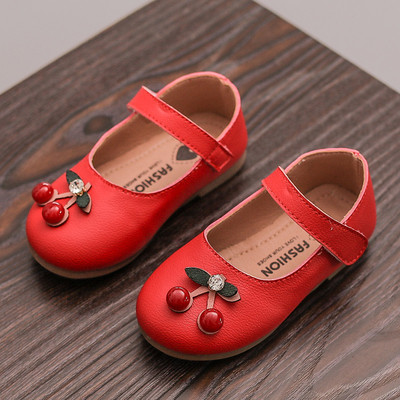 Pantofi copii pentru fete din piele ecologica cu decor 3D in trei culori