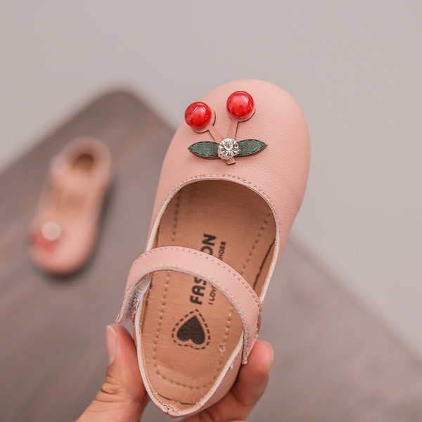 Pantofi copii pentru fete din piele ecologica cu decor 3D in trei culori