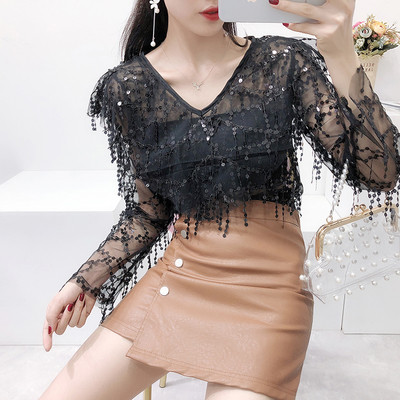 Bluza de dama eleganta cu paiete in trei culori