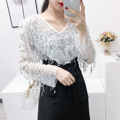 Bluza de dama eleganta cu paiete in trei culori