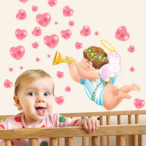 Стенен стикер подходящ за детска стая - Ангел