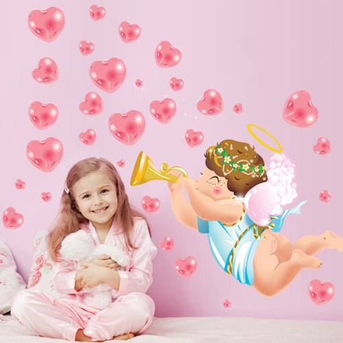 Стенен стикер подходящ за детска стая - Ангел