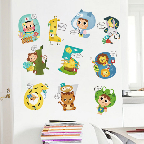 Autocolant pentru camera copiilor - Numere