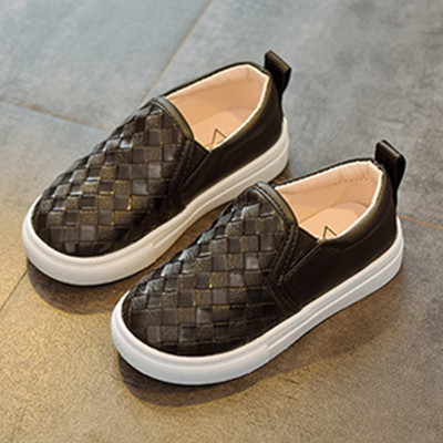 Pantofi copii din piele ecologica de culoare negru si maro potriviti pentru baieti si fete