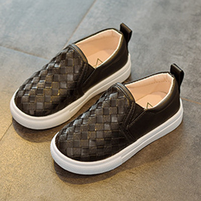 Pantofi copii din piele ecologica de culoare negru si maro potriviti pentru baieti si fete